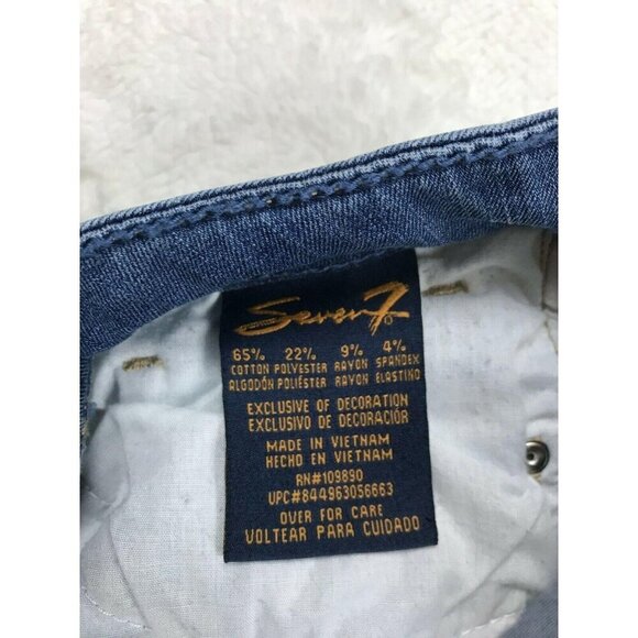 Seven7 Womens Skinny Jeans Size 6 Medium Wash Stretch Denim - Picture 5 of 8